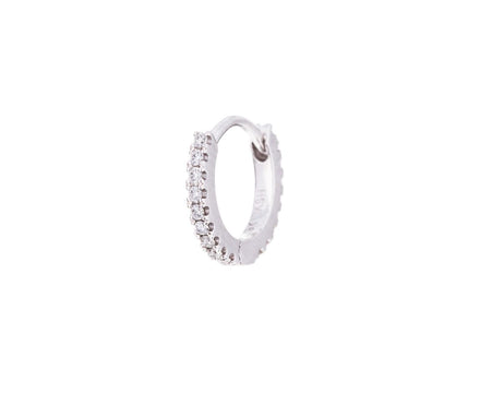 1/4 White Gold Diamond Eternity SINGLE Hoop - TWISTonline 