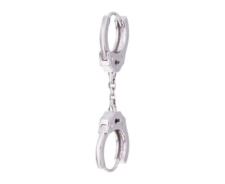 5/16 Handcuff SINGLE Hoop with Short Chain - TWISTonline 