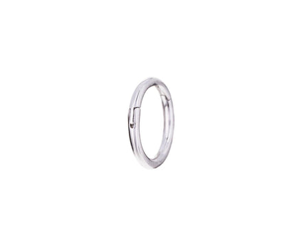 1/4 White Gold SINGLE Rotating Hoop - TWISTonline 