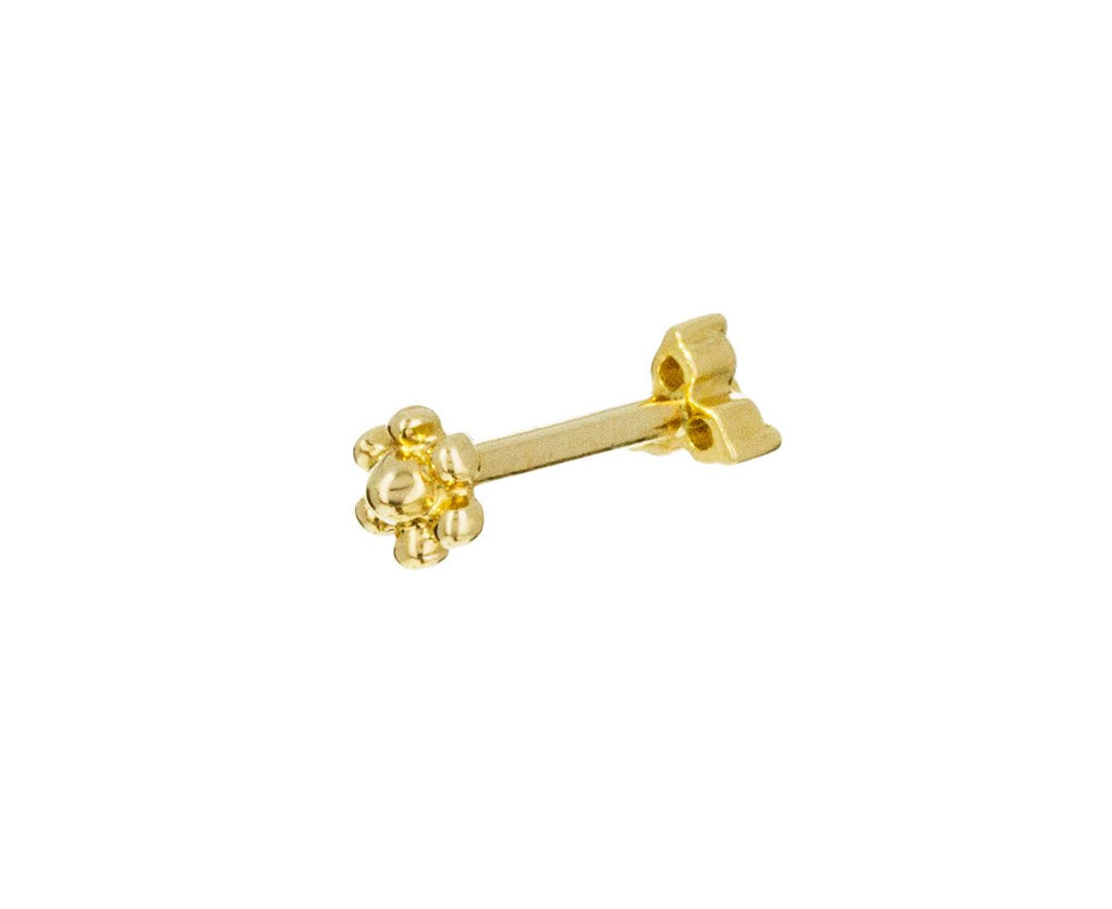 Yellow Gold Diamond Trinity SINGLE Earring - TWISTonline 