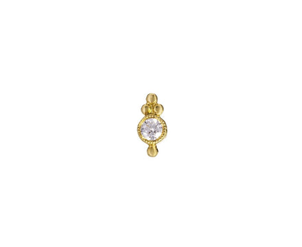 Four Ball Diamond Trinity SINGLE Stud - TWISTonline 