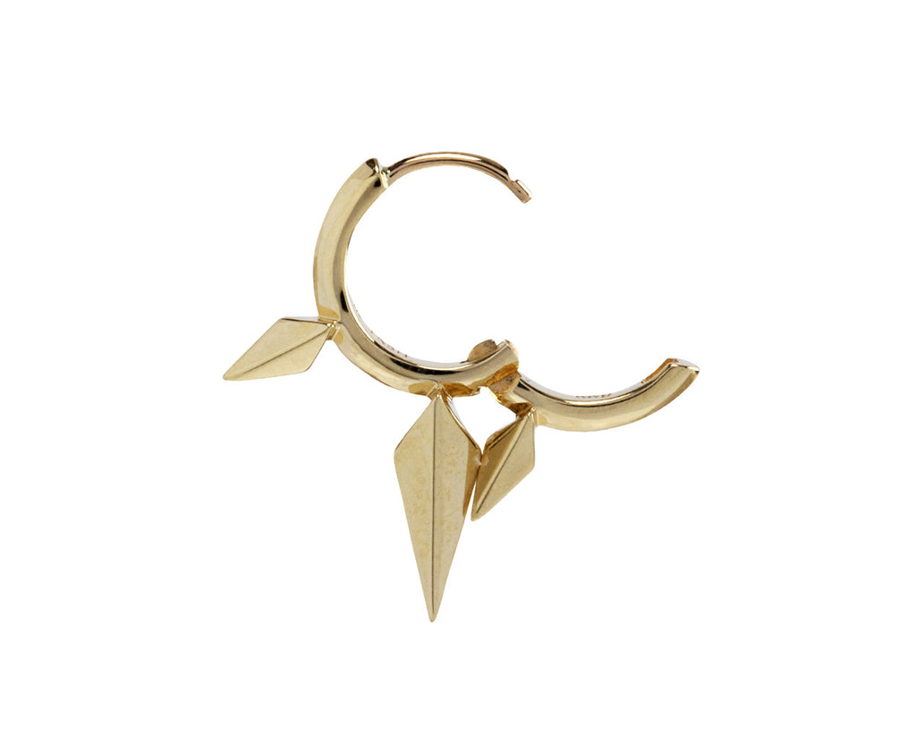 Long top spike earrings