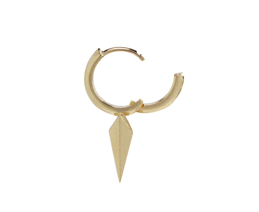 Maria Tash 5/16 Faceted Long Spike SINGLE Hoop Earring Open