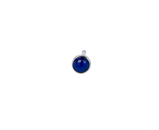 3mm White Gold Lapis SINGLE Stud