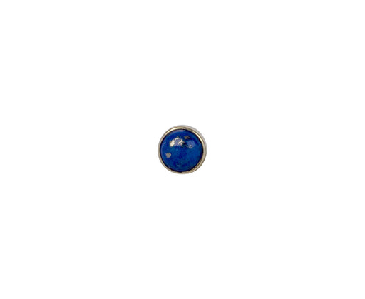 3mm Yellow Gold Lapis SINGLE Stud