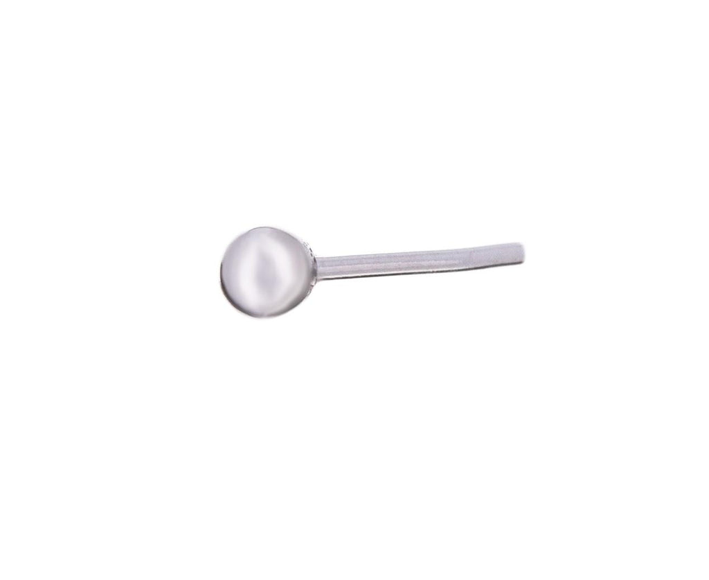 White Gold Ball SINGLE Stud - TWISTonline 