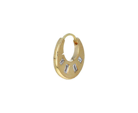 1/4 Diamond Crescent Reversible SINGLE Hoop