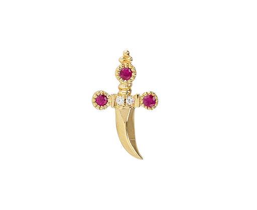 Maria Tash Ruby Dagger SINGLE Stud (RIGHT)