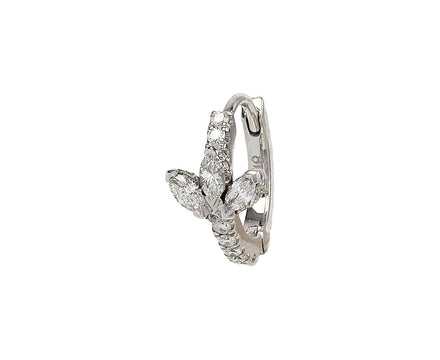 Maria Tash 5/16 White Gold Diamond Lotus Eternity SINGLE Hoop
