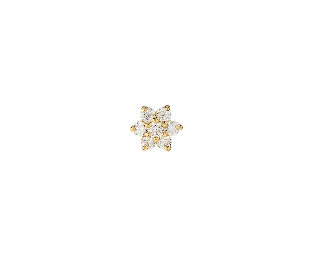 Maria Tash 5.5mm Diamond Flower SINGLE Stud