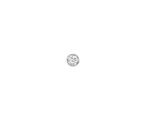 1.5mm Rose Gold Invisible Set Diamond SINGLE Stud - TWISTonline 