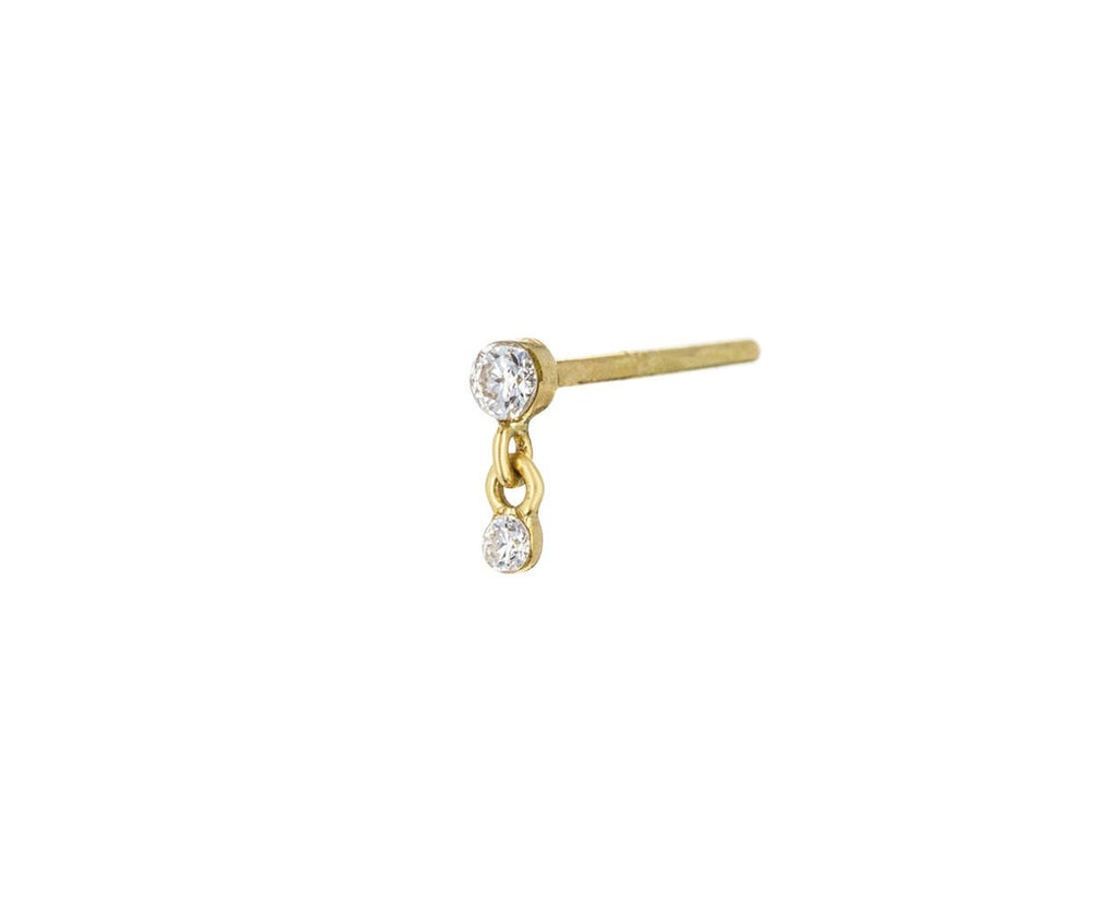 Invisible Set Diamond Dangle SINGLE Earring - TWISTonline 