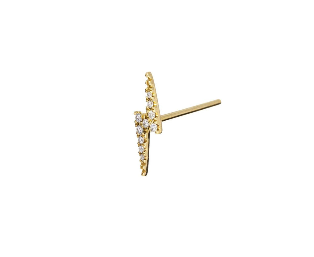 11mm Diamond Lightning Bolt Traditional SINGLE Stud - TWISTonline 