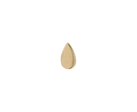 Yellow Gold Pear SINGLE Stud - TWISTonline 
