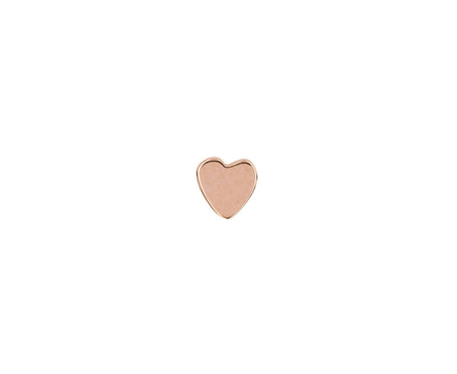 Rose Gold SINGLE Heart Stud - TWISTonline 