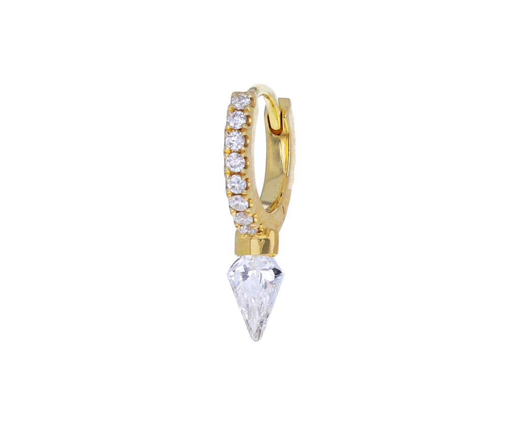 1/4 Diamond Spike Eternity Hoop SINGLE Earring