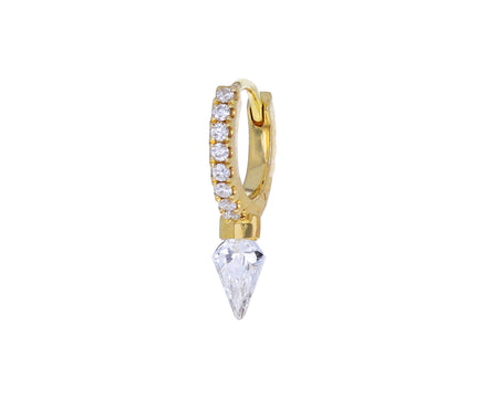 1/4 Diamond Spike Eternity Hoop SINGLE Earring