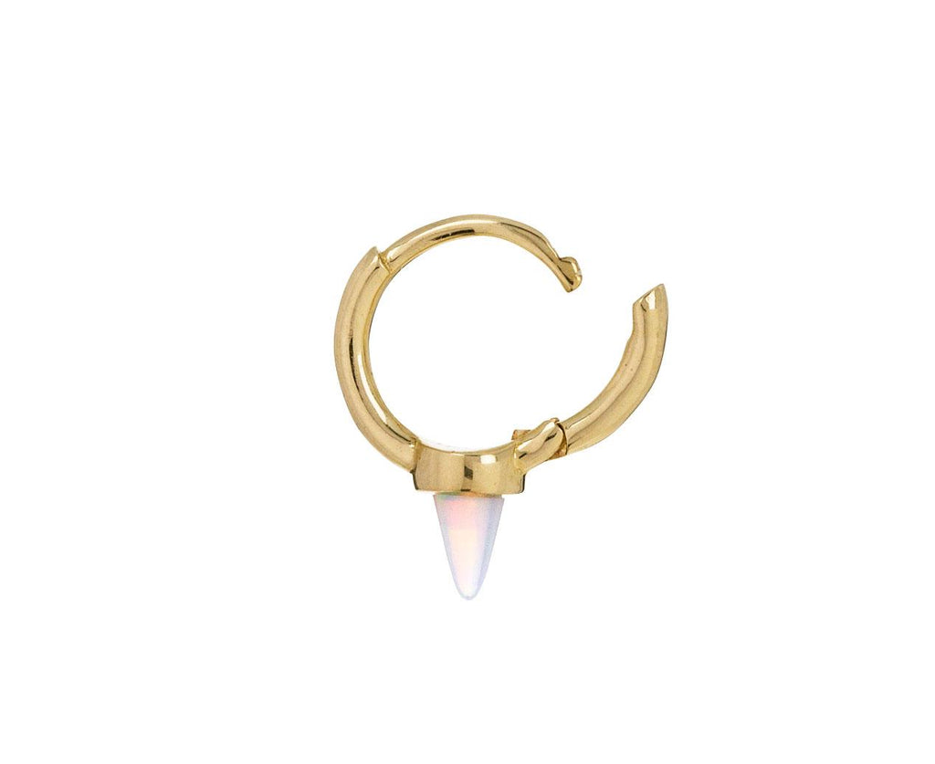 Opal spike hoop earrings outlet