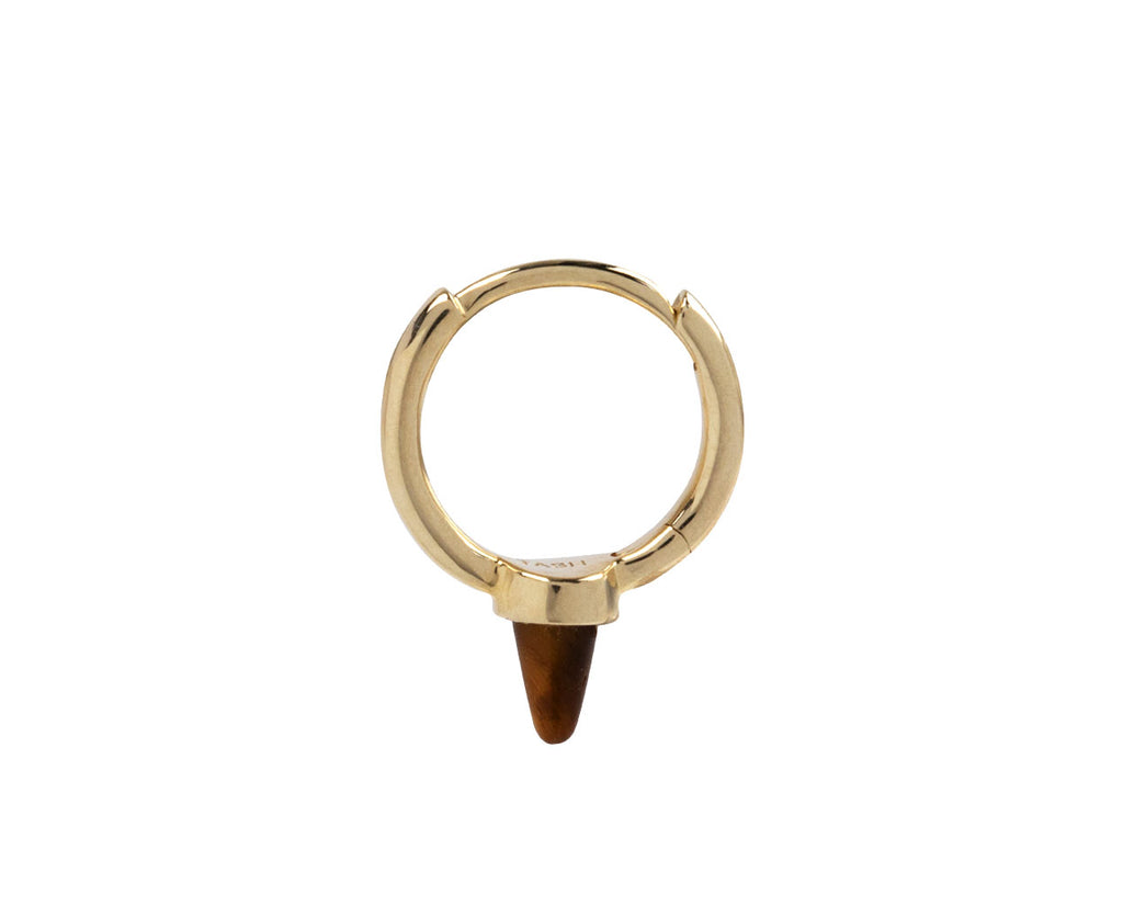 5/16 Tigers Eye Spike SINGLE Non Rotating Hoop
