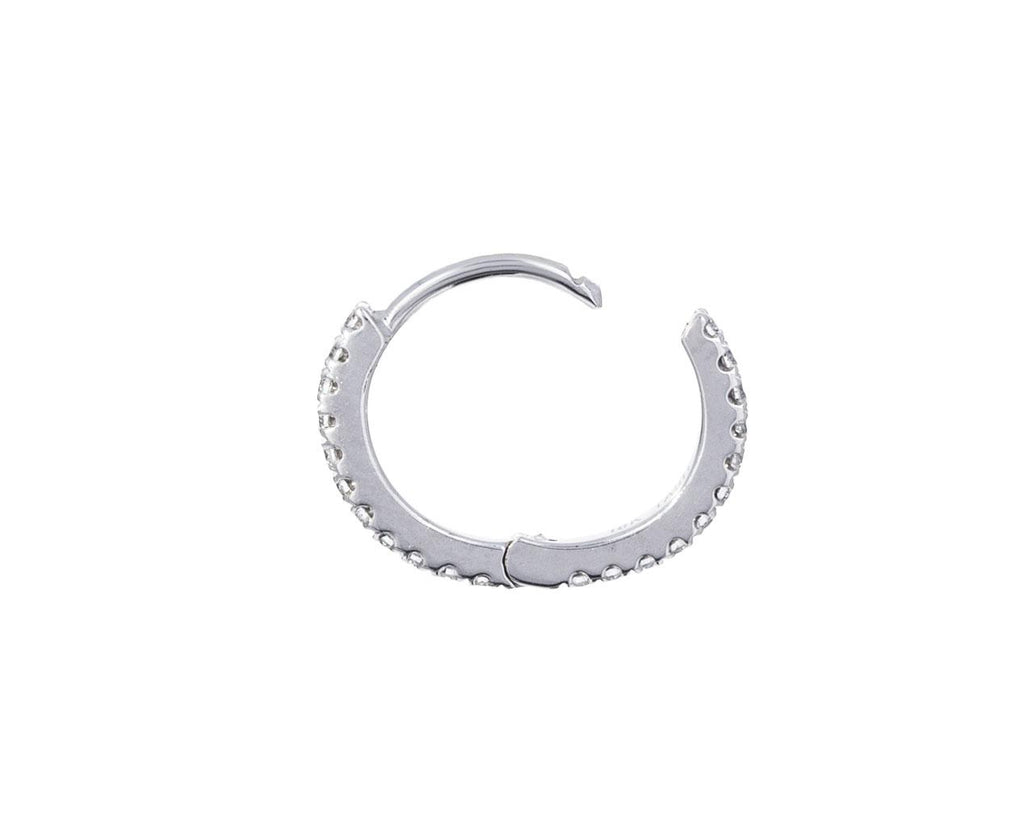 5/16 White Gold White Diamond Eternity SINGLE Hoop - TWISTonline 