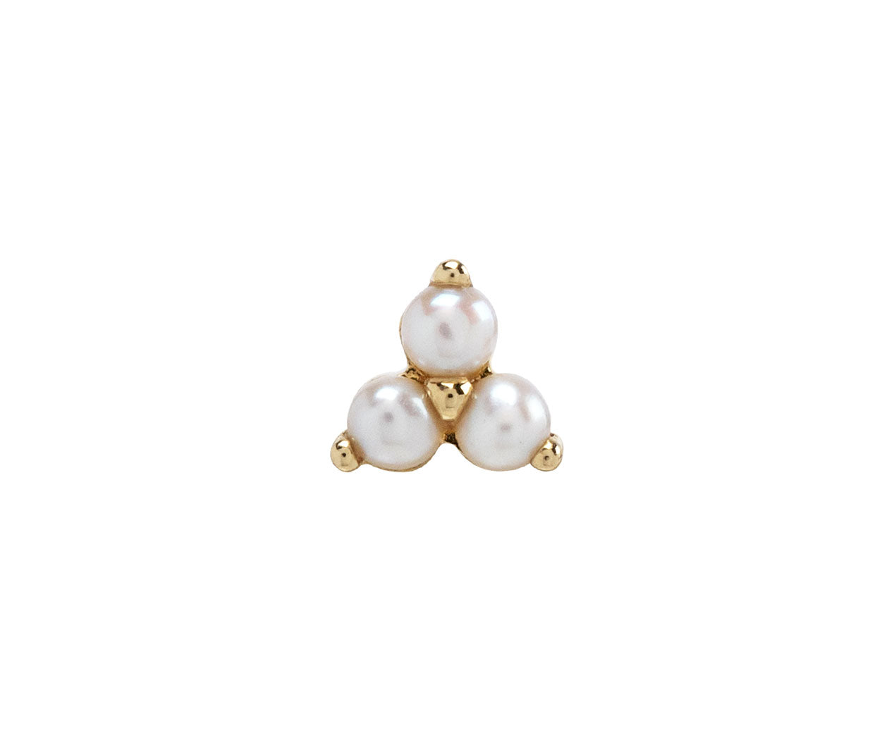 Maria Tash 14K Rose Gold Heart Threaded Stud Earring | James Free Jewelers
