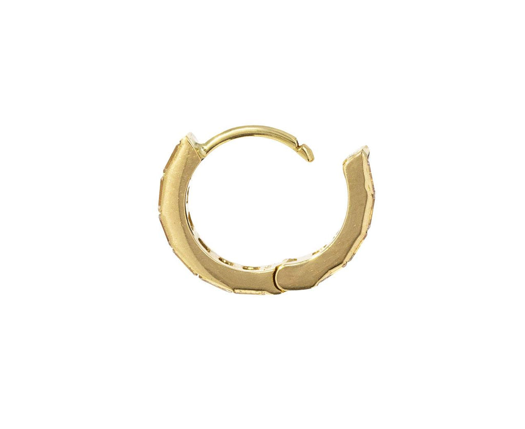 5/16 Invisible Set Baguette Diamond Eternity SINGLE Hoop - TWISTonline 