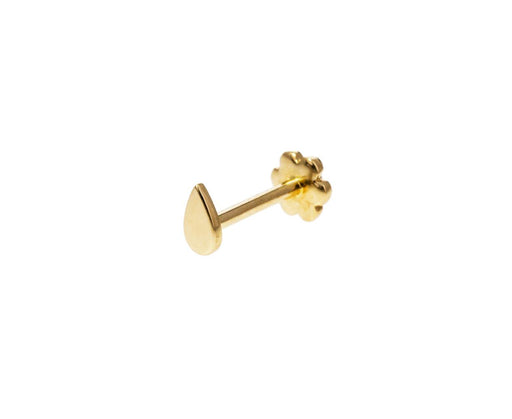 6.5mm Pear Shaped Threaded SINGLE Stud Earring - TWISTonline 