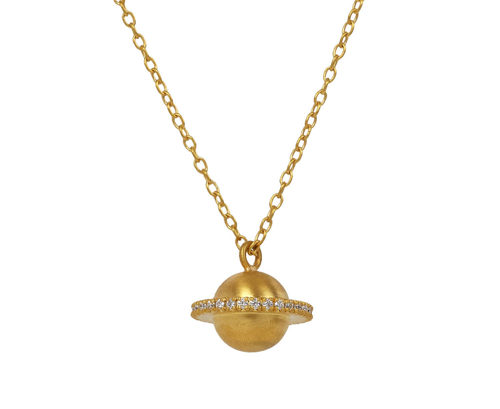 Marie-Hélène de Taillac Diamond Precious Saturn Charm ONLY On Chain