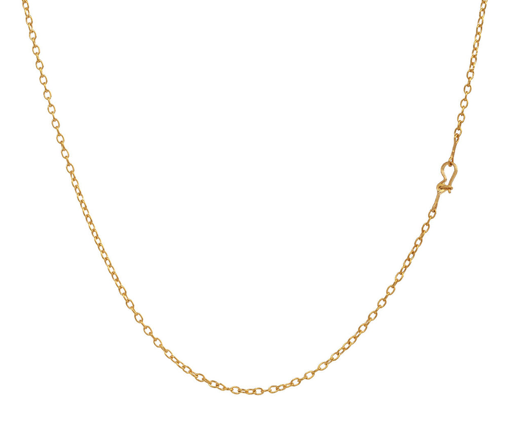 Marie-Hélène de Taillac 18" Gold Handmade Chain Necklace Clasp