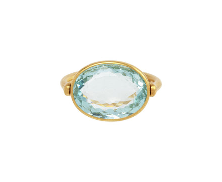 Marie-Hélène de Taillac Aquamarine Swivel Ring