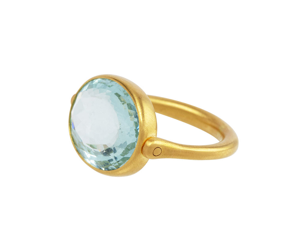 Marie-Hélène de Taillac Aquamarine Swivel Ring Side View