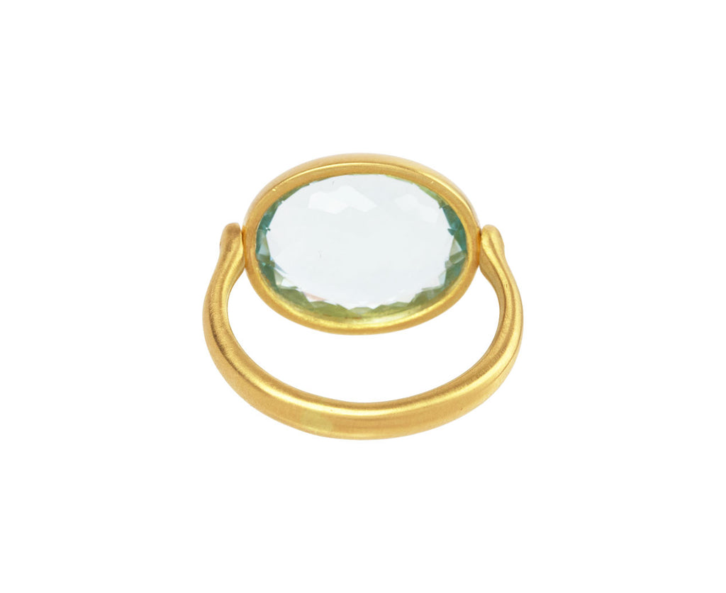 Marie-Hélène de Taillac Aquamarine Swivel Ring Back View
