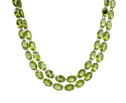 Marie-Hélène de Taillac Oval Peridot Ladylike Necklace Twice