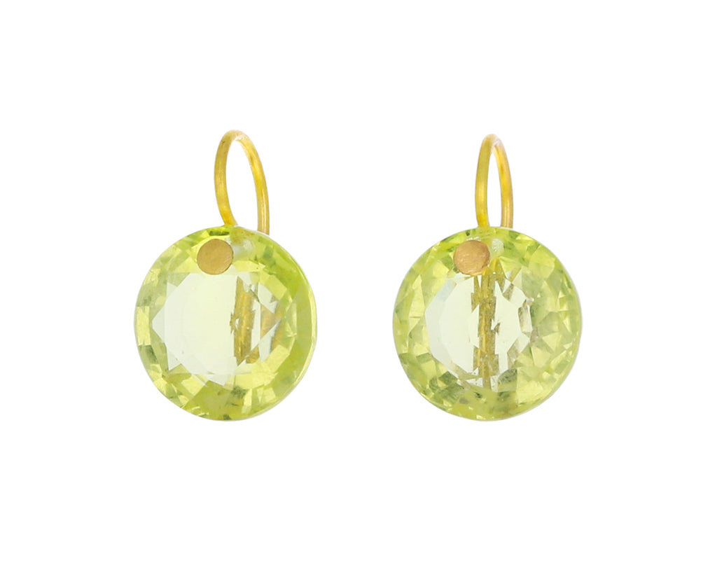 Lemon top quartz earrings