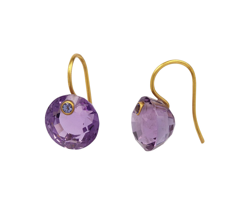 Amethyst and Tanzanite Small Gem Earrings - TWISTonline 