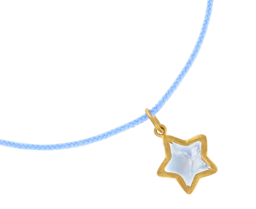 Green Quartz Cassiopeia Star Charm Bracelet