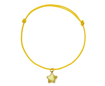 Lemon Quartz Cassiopeia Charm Bracelet
