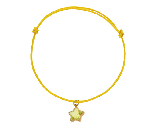 Lemon Quartz Cassiopeia Charm Bracelet