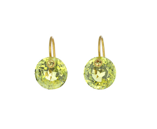 Lemon Quartz and Yellow Sapphire Small Gem Earrings - TWISTonline 