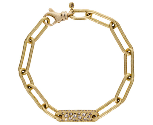 Gold and Diamond Link Chain Bracelet - TWISTonline 