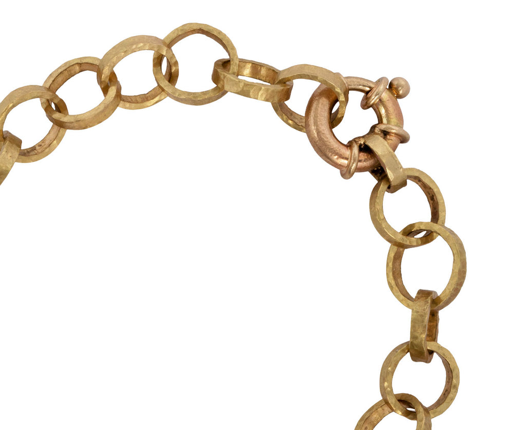 Round Link Gold Chain Bracelet