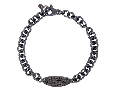 Todd Pownell Inverted Black Diamond ID Bracelet