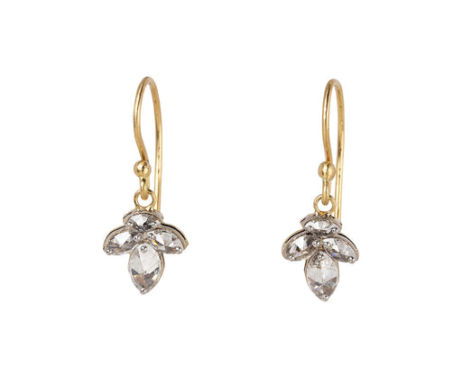 Todd Pownell Marquise Diamond Cluster Drop Earrings