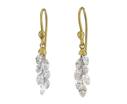 Marquise Diamond Cluster Earrings - TWISTonline 