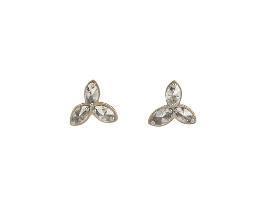 Marquise Diamond Post Earrings