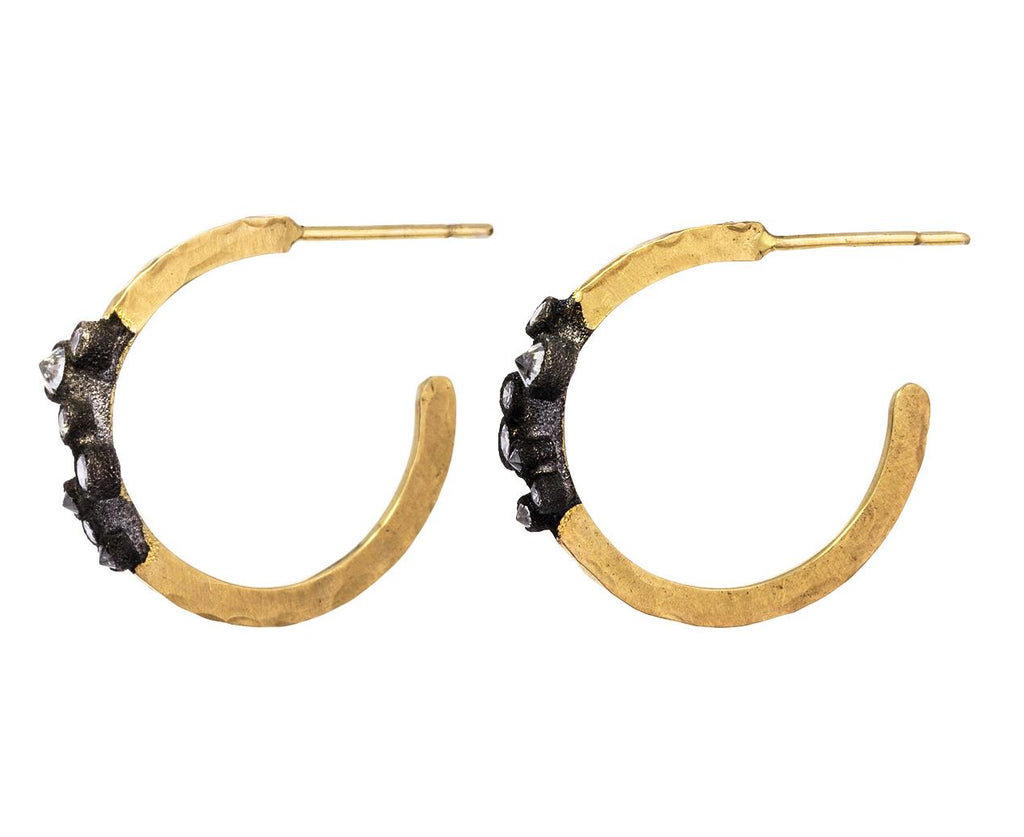Diamond Scatter Hoop Earrings - TWISTonline 