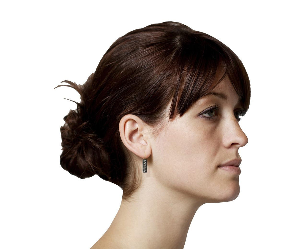 Inverted Diamond Rectangle Earrings - TWISTonline 
