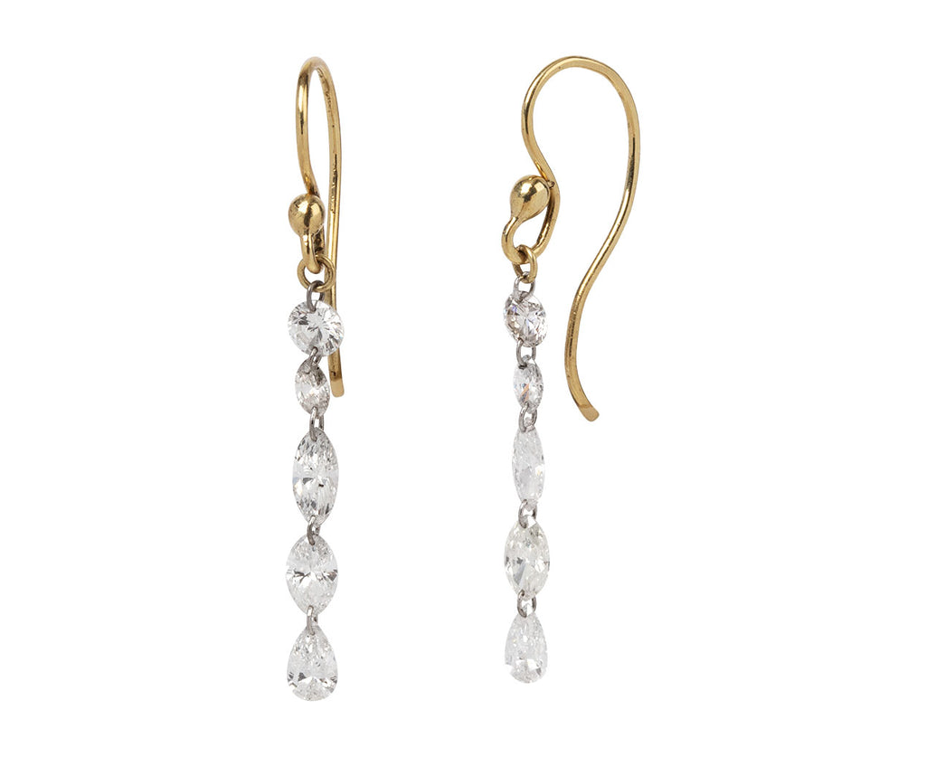 Mixed Shape Diamond Dangle Earrings - TWISTonline 