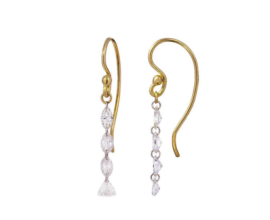 Marquise and Trillion Diamond Cascade Earrings - TWISTonline 
