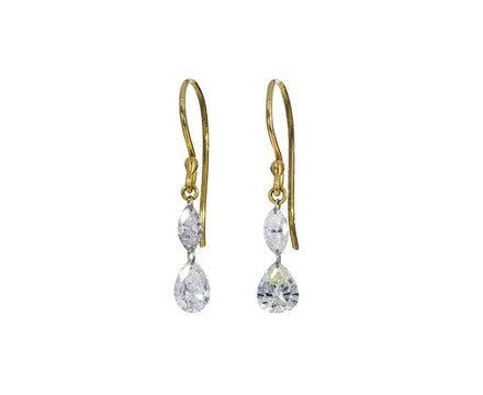 Double Diamond Earrings - TWISTonline 